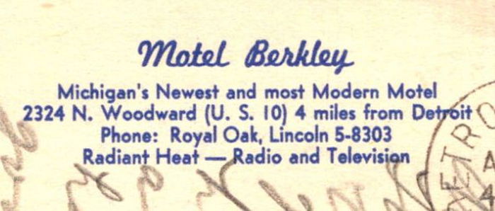 Drake Motel (Dunes Motel) - Vintage Postcard